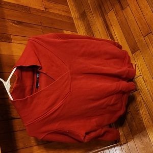 Red sweat set by basic editions. Top is Xl and pants are medium.